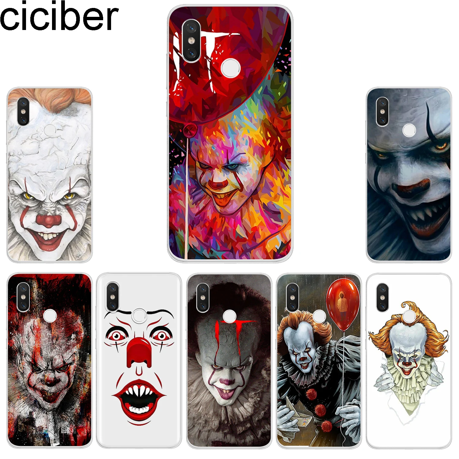 

ciciber Phone Case for Xiaomi Mix Max 3 2 2s Cover for Xiaomi Mi A2 9 8 6 5 F1 A1 5X 6X 5c 5s Lite Plus Pro SE Stephen King's It