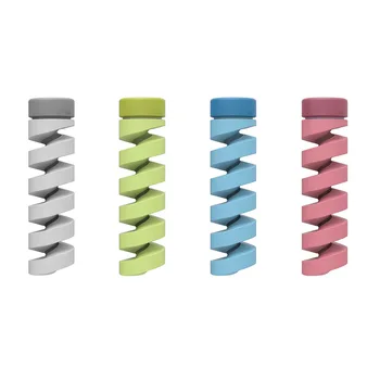 

4Pcs Cable Winder Biter Protector Saver Cover USB Charger Cables Holder Cord Accessories ND998