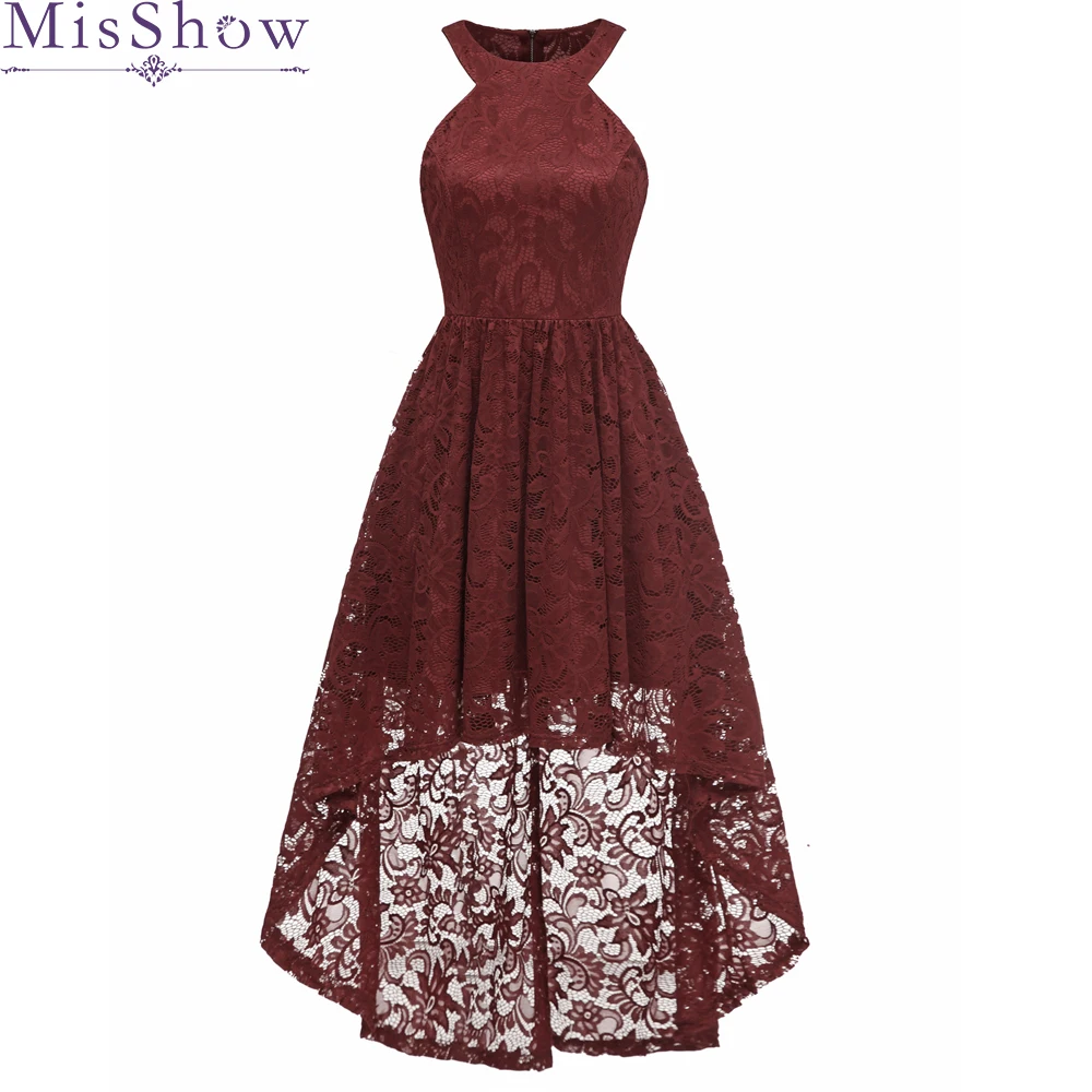 

Backless Lace Cocktail Dresses 2019 Elegant Short Front Long Back Summer Women Vestidos O-Neck Sexy Women Cocktail Dresses