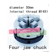 50 мм четыре челюсти патрон ручной патрон деревообрабатывающие токарный инструмент внутренняя резьба M14x1