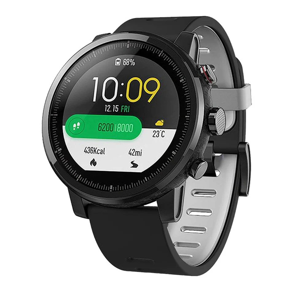 3в1 Для Huami Amazfit Stratos 2 ремешок Смарт-часы силиконовый ремешок+ чехол Huami Amazfit 2 2S Защитная пленка для экрана