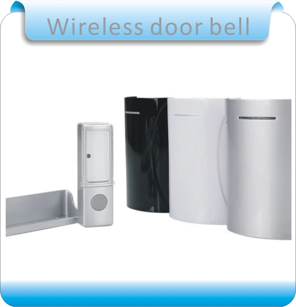 

Free shipping 32 chord music newest wireless doorbell, waterproof button, three styles shell