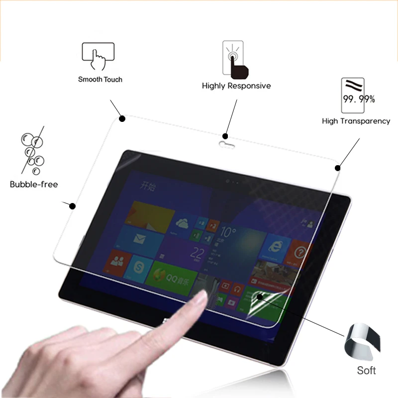 

High Clear Glossy screen protector film For Microsoft Surface 2 10.6'' tablet ANti-Scratched HD lcd screen protective films