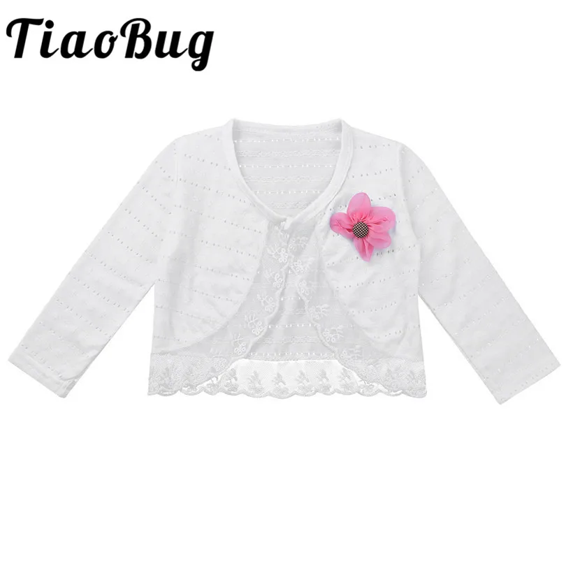Children Little Kids Girls Flower Girls Wedding Jackets Floral Wraps