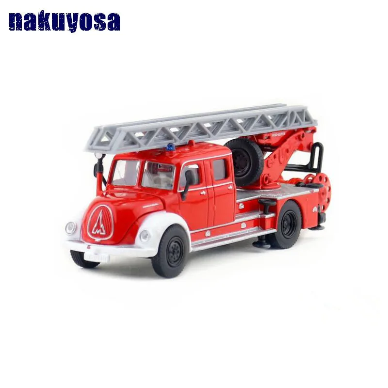

1:50 DieCast Metal Model/Magirus Ladder Fire Engine truck Educational Toy Car for children's gift Collection 15.5*4.5*5.7CM