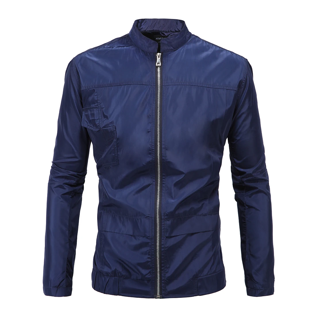 

Real New Arrival Standard Polyester Casual Zipper Pockets Conventional 2018 Fall Slim Jacket Male Jacket Men