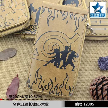 

Ceative New Arrival: Anime Naruto Hidden Leaf Village Symbol Khaki PU Wallet