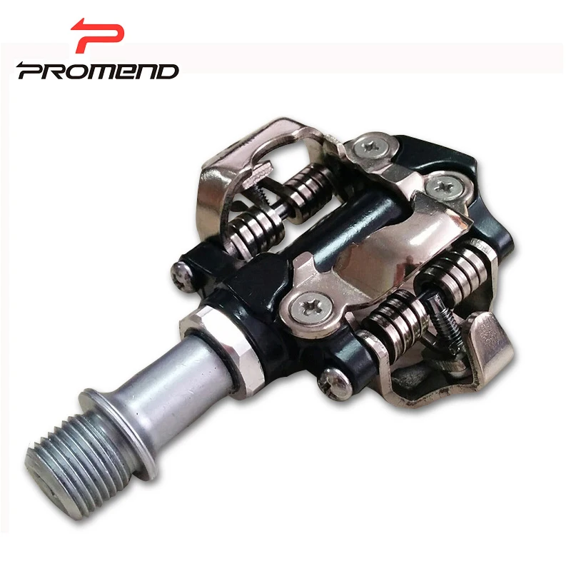 

Promend mountain bike pedals self-lock bicycle pedals MTB SR-168 locking plate exercise bike tread clipless pedal Al-alloy 338g