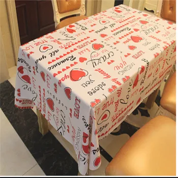 

2019 Large Kitchen Modern Letter Print Table Home Dining Cover Cloth Wipe Clean Party Tablecloth Rectangle Covers Cloths
