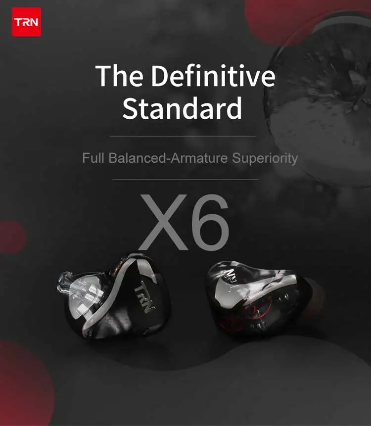 Лампа указателя X6 6BA наушники 6 излучателю с уравновешенным якорем, Hi-Fi, эргономичный дизайн вкладыши гарнитура С микрофоном 2 контактный съемный кабель