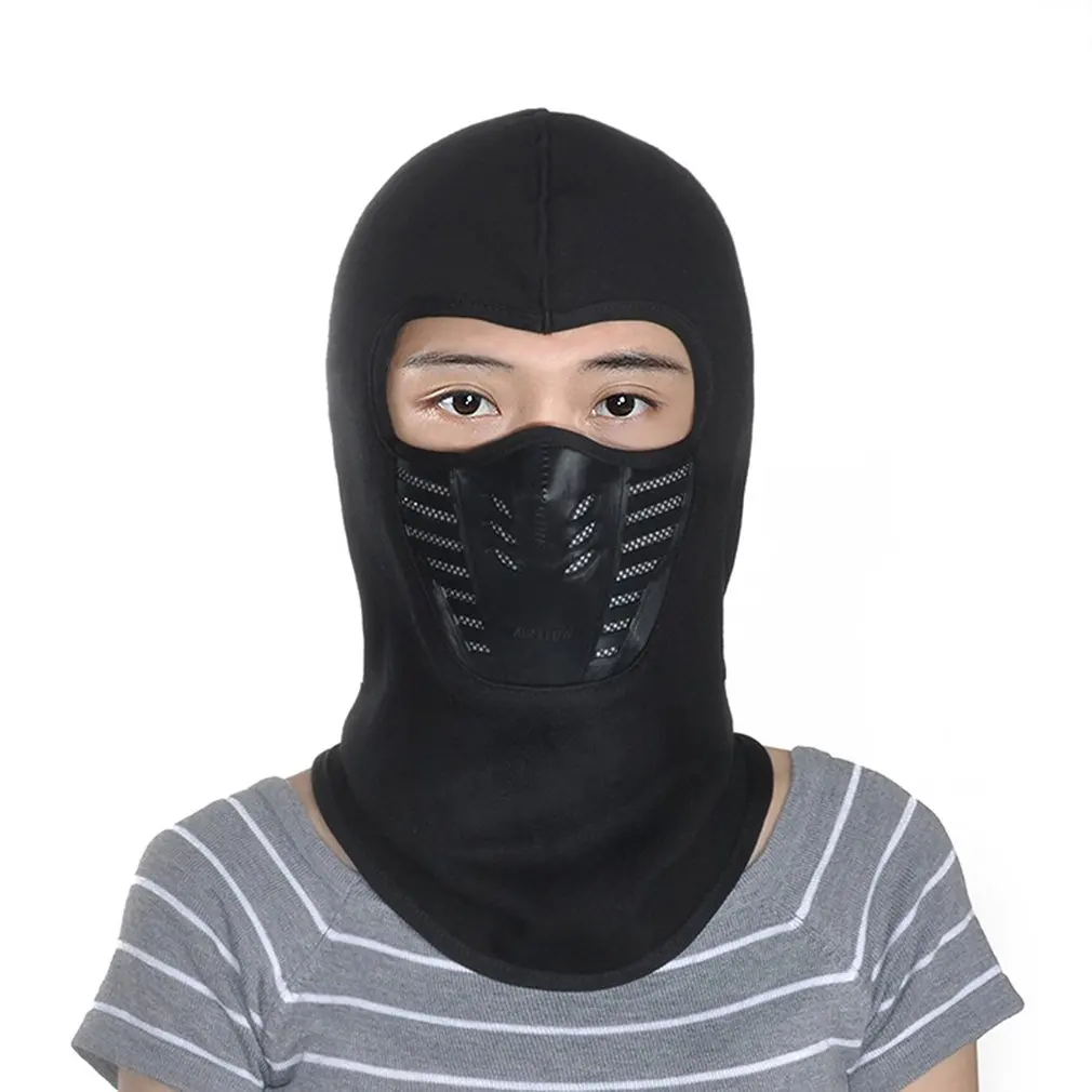 

Unist Winter Outdoor Riding Skiing Mask Face Cover Head Cap Warm Thickening Fleece Mask with Filtering Function