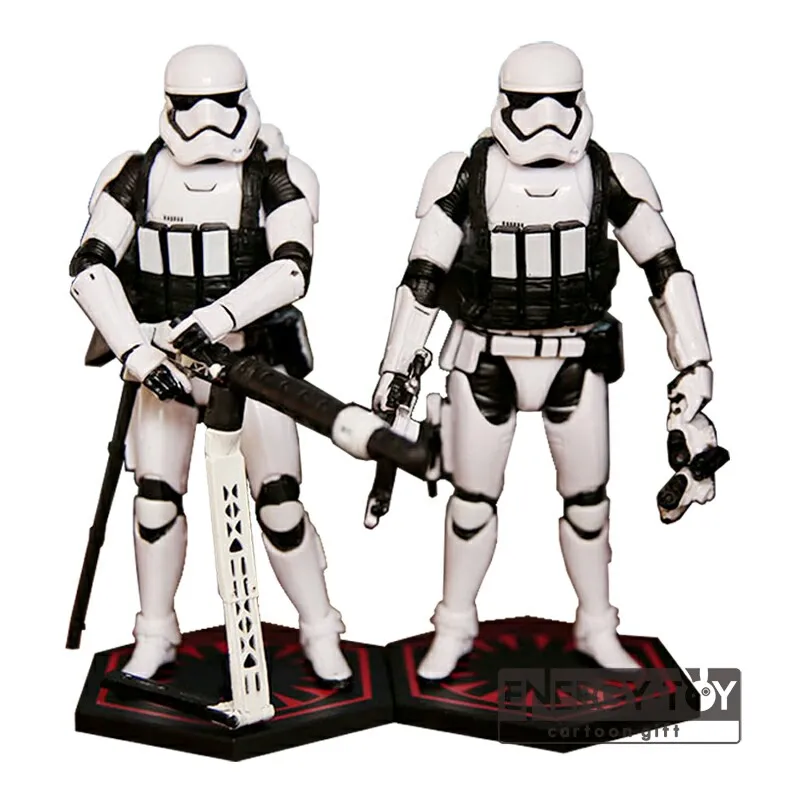 

2styles Cartoon Star Wars 8 The Last Jedi First Order Stormtrooper Heavy Gunner Reconnaissance 6" PVC action figure doll