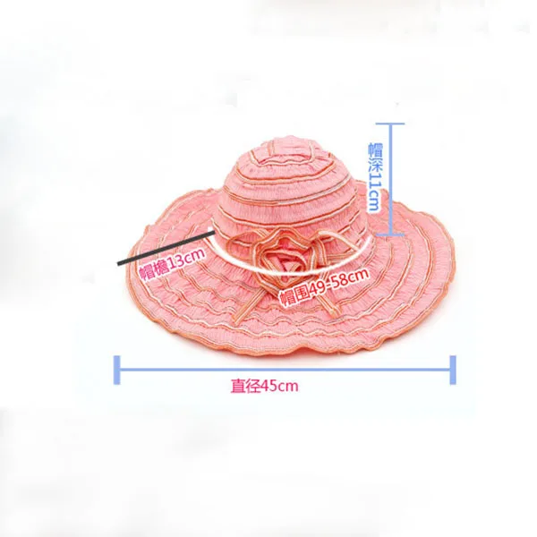Летняя женская шляпа, модные складывающиеся шляпы от солнца с защитой от ультрафиолета, пляжная шляпа с ветровой веревкой, фиксированная Регулировка размера, Солнцезащитная шляпа
