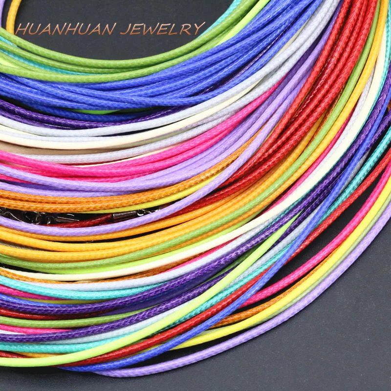 

New Trendy 2mm Multicolor Rope Chain Necklace 4PCS Fashion Statement Women Round Chokers Collares Charms Jewelry 19inch B3396