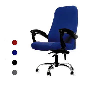 

Office Chair Slipcover Stretch Cover Office Computer Chair Cover Solid Color Armchair Cover Large Size For Study Seat Cover