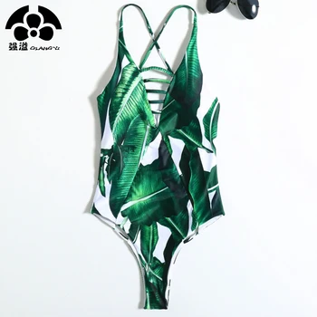 

2019 Hollow One Piece Swimsuit Female Swimwear Women Jumpsuit Swimsuits Monokini Push Up Bikini Bathing Suit Cross Strap Beach