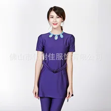 Новейший купальный костюм женский полный охват Мусульманский купальник Арабская пляжная одежда лоскутный мусульманский купальный костюм исламский костюм