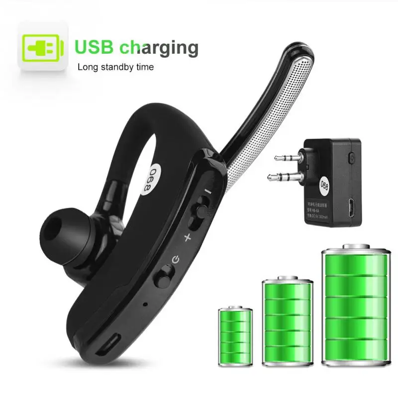

VBESTLIFE Portable Headphones Ear Hook M Head Single Headset Bluetooth Wireless Earphones Walkie Talkie Two Way Radio earphone