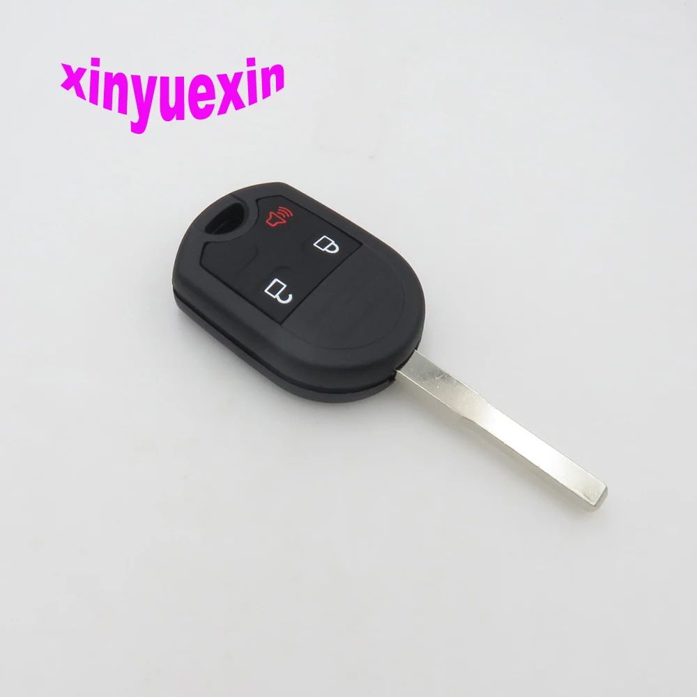XinYueXin 3 Buttons Folding Remote Key Shell Fob Cover For Ford Edge Explorer Flex Focus Taurus Escape No Chip Replacement Key
