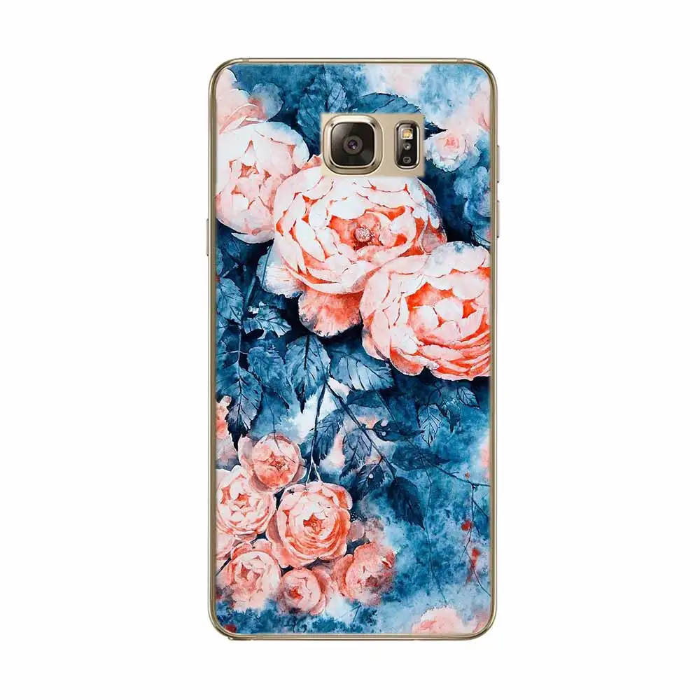 Чехол для SamSung Galaxy J1 J7 J5 2016 S3 S4 S5 мини S8 плюс S6 S7 края телефон чехол Цветы рисунком