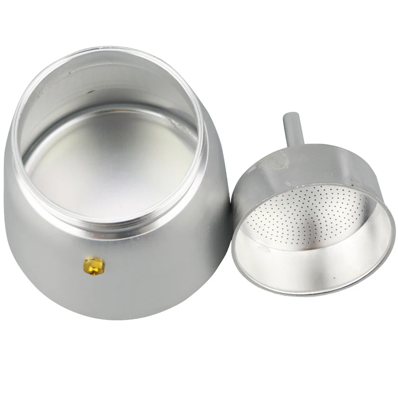 ATWFS High Quality 12 Cups Aluminum Moka Pot Portable Coffee Maker Stove Top Coffee Maker Pot Brewer