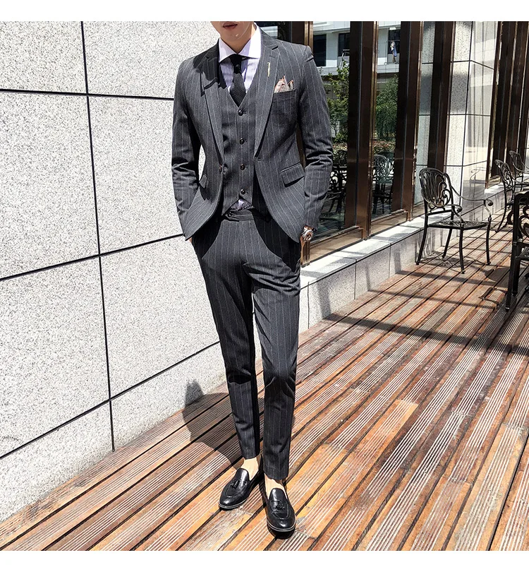 2019 для мужчин Свадебный костюм Мужской пиджаки для женщин Slim Fit костюмы бизнес официальная вечеринка Классический terno