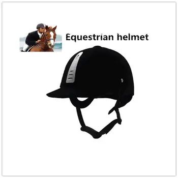 

Mounchain High Strength Equestrian Equipment Helmet Black Riding Breathable Equestrian Protective Gear