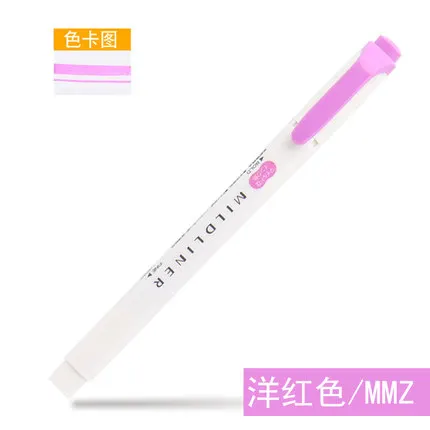 TUNACOCO Zebra Wkt7 Double Head Fluorescent Pen Highlighters Marker Pen Japanese Stationery School Office Supplies bb1710169 - Цвет: MMZ