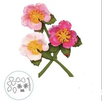 

DIY flower metal cutting dies DIY Die Cut Stencil Decorative Scrapbooking Craft Card stencils template