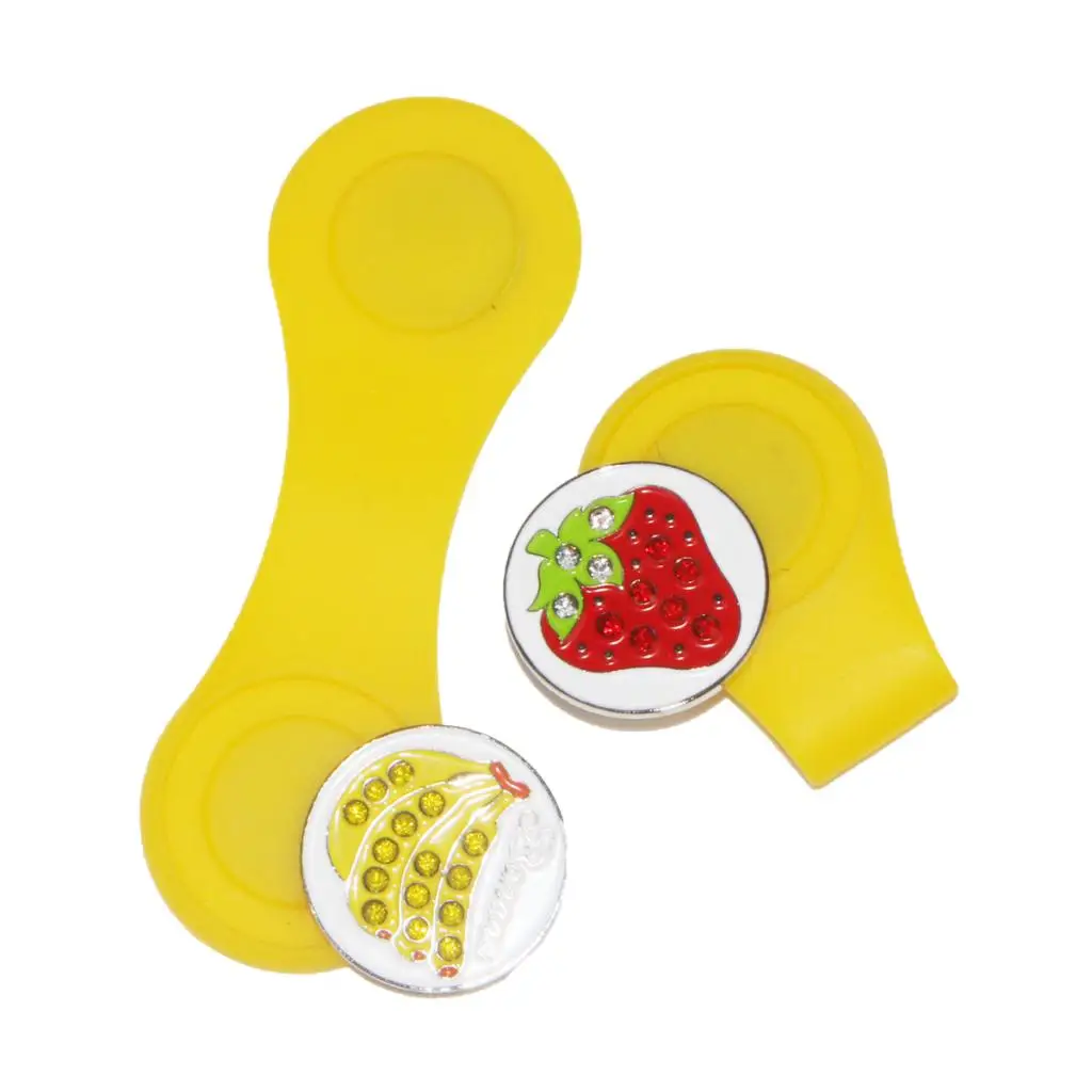 Portable Golf Hat Clip Golf Ball Marker Magnetic Hat Cap Clamps Player Ball Mark Outdoor Tool Handy Accessory Clips Dropshipping