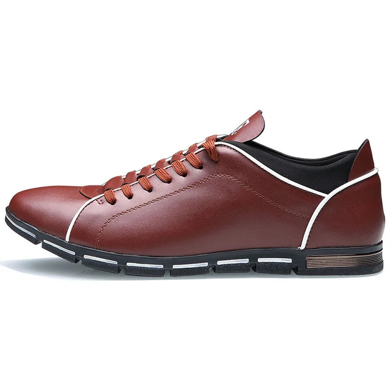 TOURSH/Большие размеры 38-48, мужская повседневная обувь, кожаная обувь для мужчин, мужские кроссовки на плоской подошве со шнуровкой для мужчин, Tenis Masculino Adulto Footwea