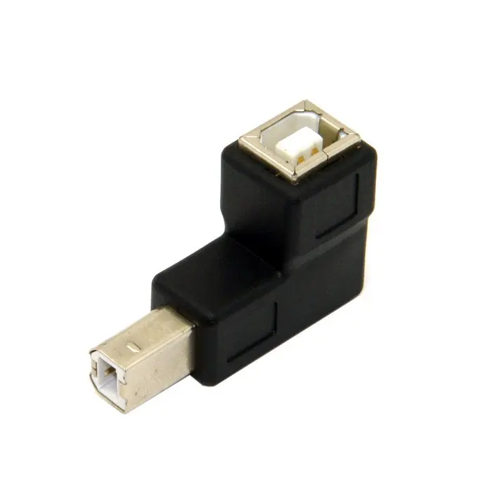 Прямоугольный 90 градусов USB 2,0 B Тип папа-мама удлинитель адаптер для принтера сканер жесткий диск