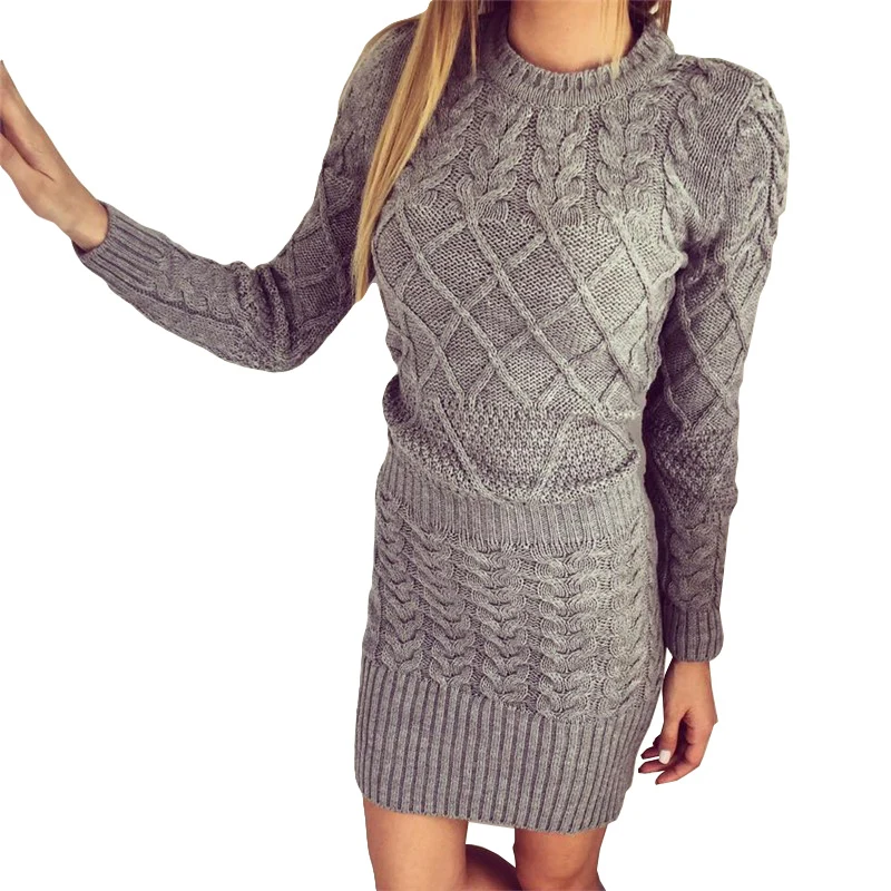 

Hot Sale Spring Dress Female 2018 Women Sweater Warm Dresses Women Clothes Ladies Long Sleeve Bodycon Dress Casual Knitted Dress