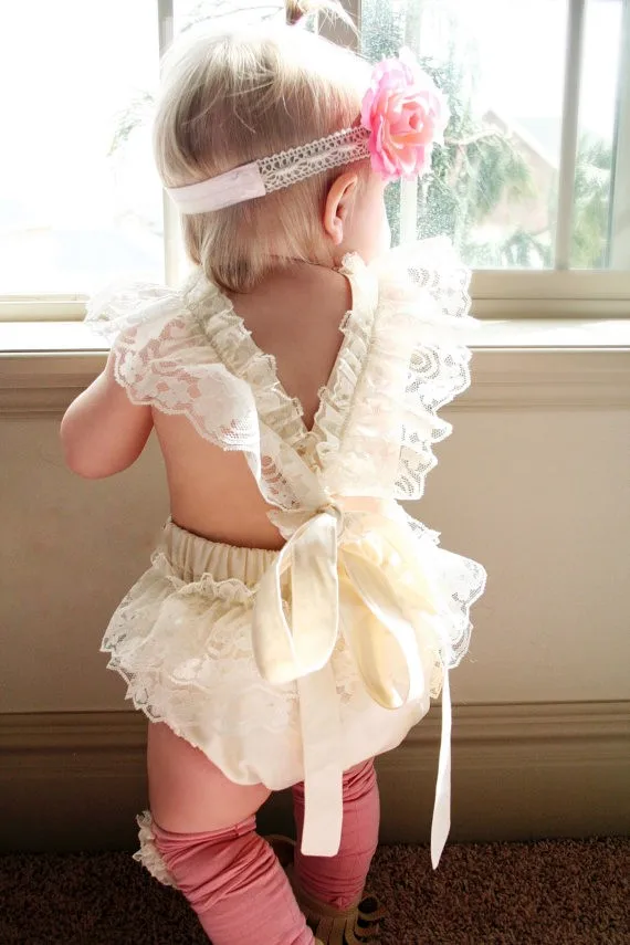 Baby Bodysuits cheap Citgeett New summer baby romper Girl's princess white lace Romper baby clothes Newborn Backless Summer Jumpsuit Baby Bodysuits expensive