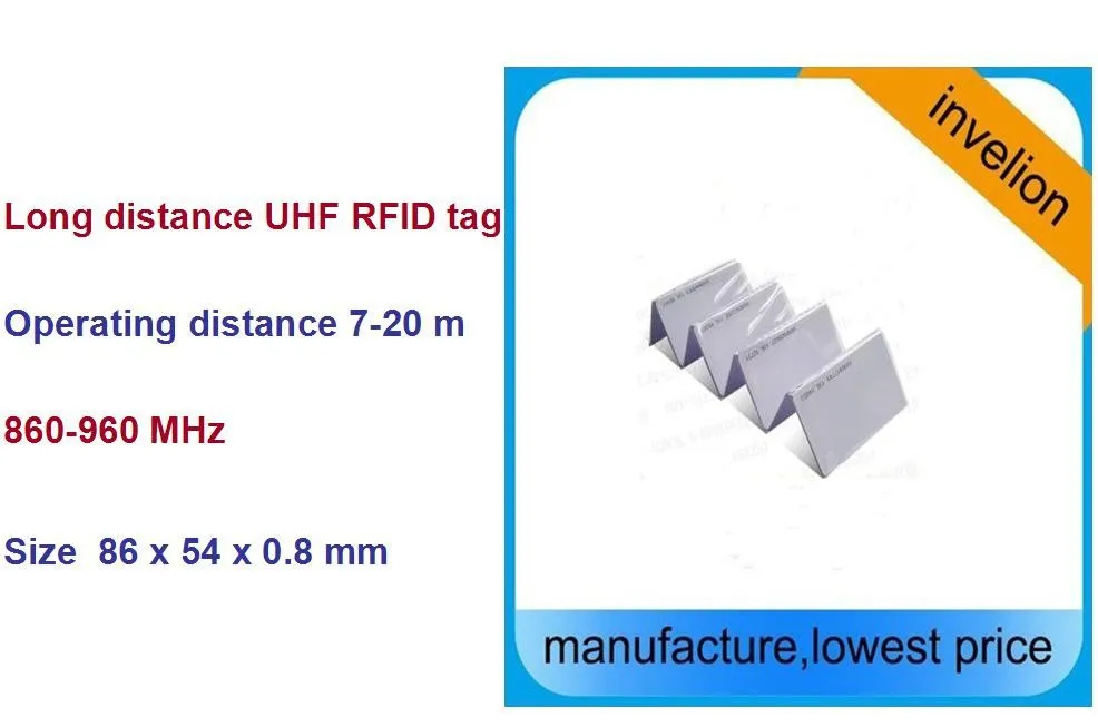 Long Range ISO18000-6C UHF памяти ID Card/ПВХ пластиковые Чужеродных H3 RFID переписать карты 840-960 мГц