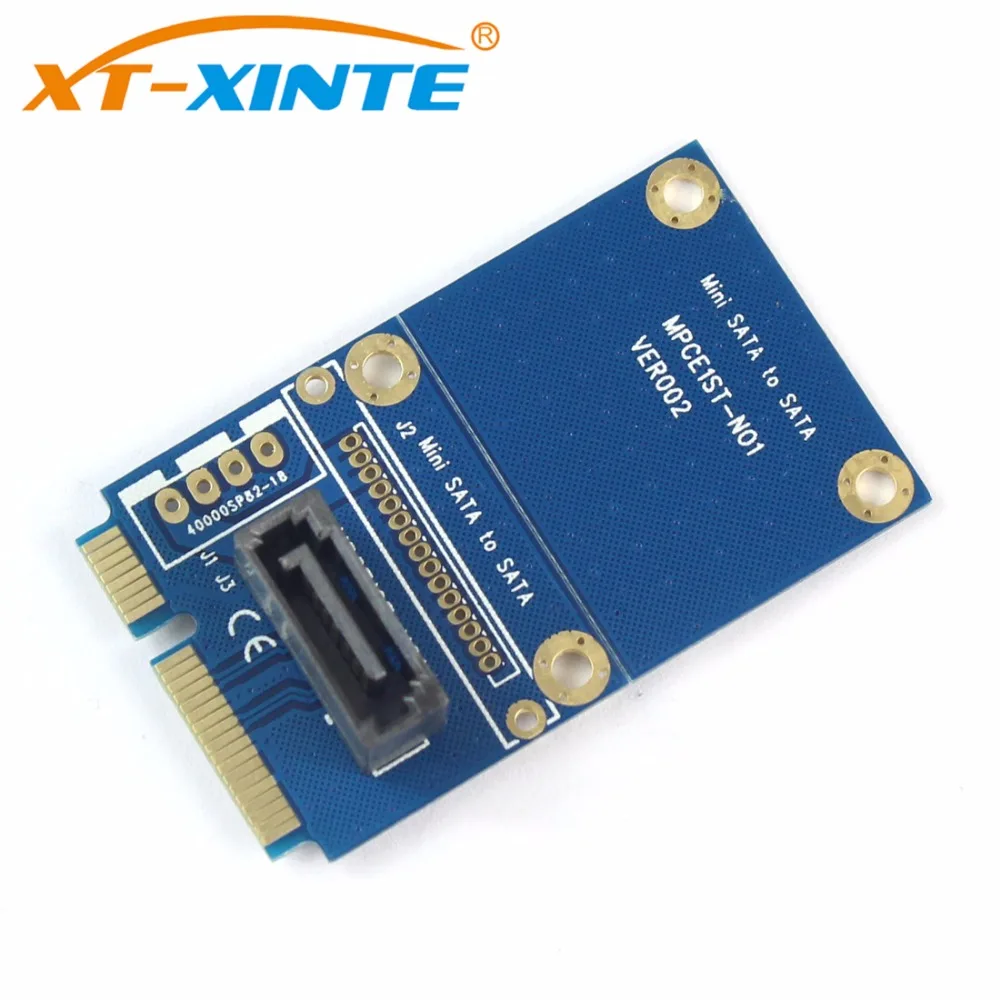 MSATA-SATA Mini PCI-e SSD слот для 7Pin SATA HDD конвертер карты 7 P PCI-Express расширения адаптер карты