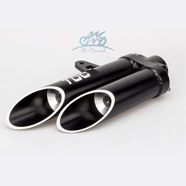 

36-51mm High quality Universal Motorcycle Double Exhaust Muffler Pipe for toce exhaust z800 gsxr750 zx10r R1 R6 z900 cbr1000rr