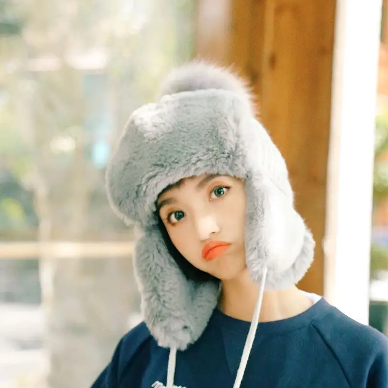 real bear head hat