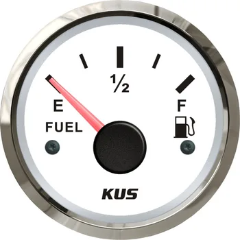 

New KUS Universal 2" 52mm Car Motorcycle Yacht Boat Fuel Level Meter Gauge 0-190ohm With Red and Yellow available12V/24V