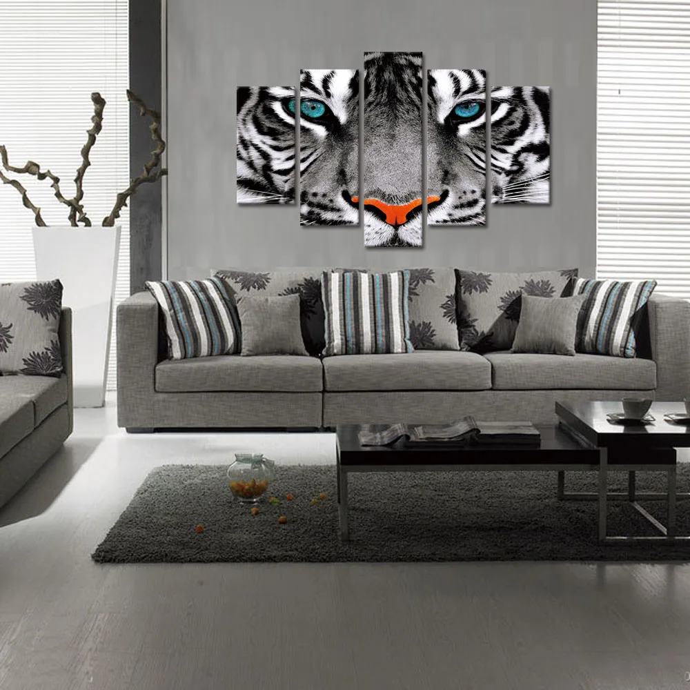 Visual Art Decor HD Tiger Photo Canvas Prints Wild Animal ...