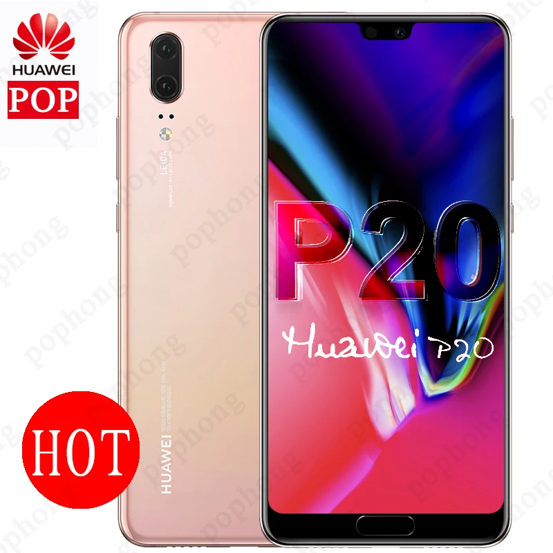 В наличии смартфон Huawei P20 Android 8 1 6G RAM 64G/128G ROM Kirin 970 Face ID 5 ''Full View Screen EMUI 24MP