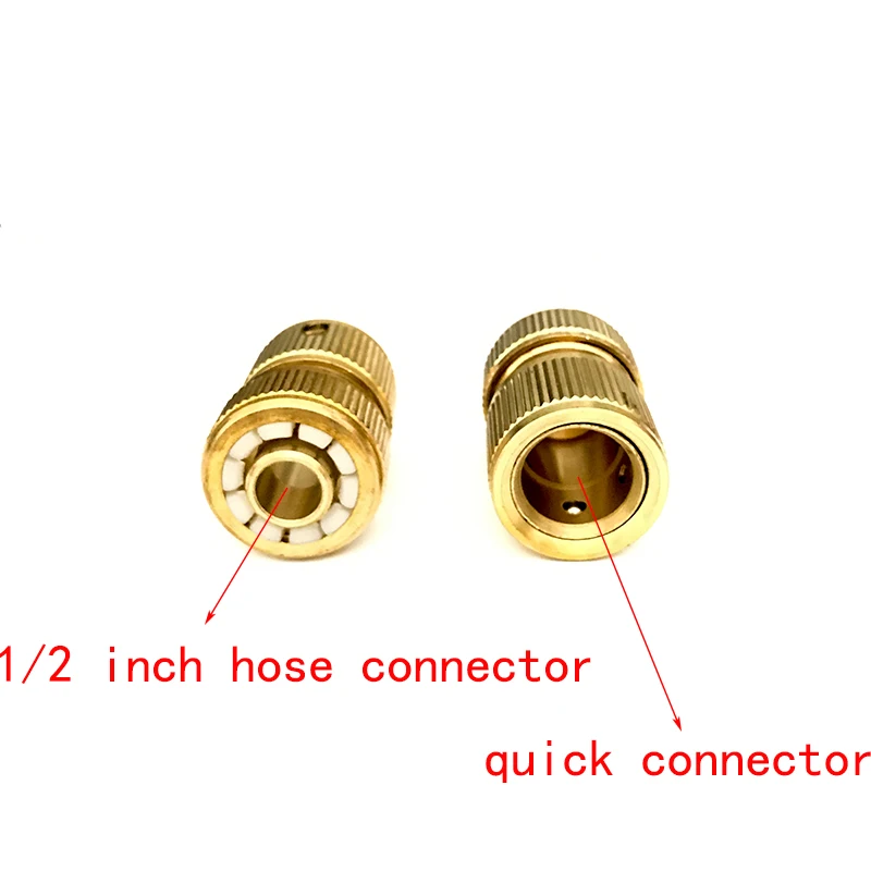 2 шт. 1/2 3/4 дюймов водяной шланг разъем для водяной пистолет водопровод с штуцер для садового шланга трубки сад и газон Латунный разъем