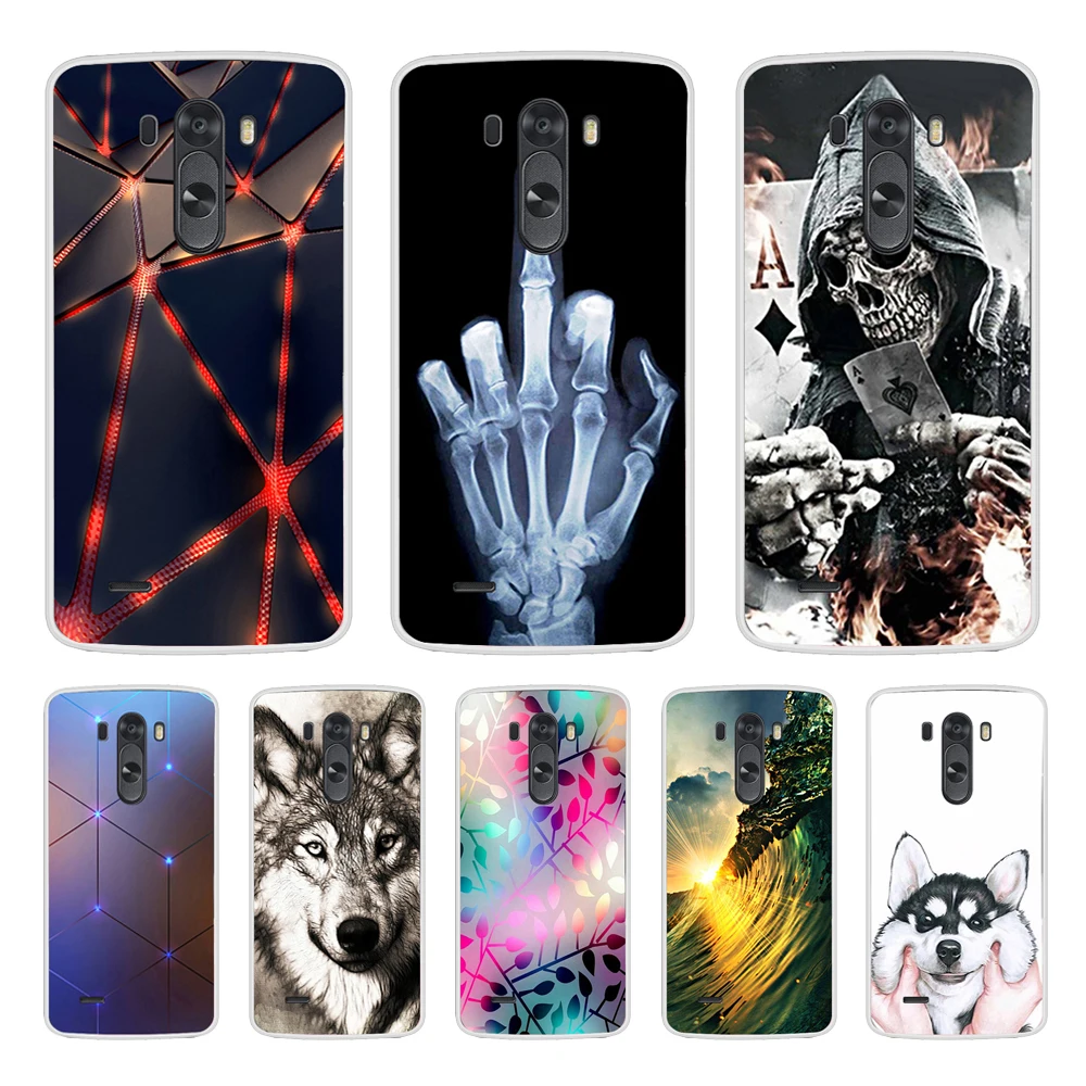 

Case For LG G3 Soft Silicone TPU Cool Design Patterned Paint Phone Cover For LGG3 D855 Cases Coque