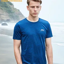 Jeep Gyibug новая быстросохнущая футболка, с короткими рукавами Мужская быстросохнущая, фитнес, легкий, аутентичный, Мужская потливость