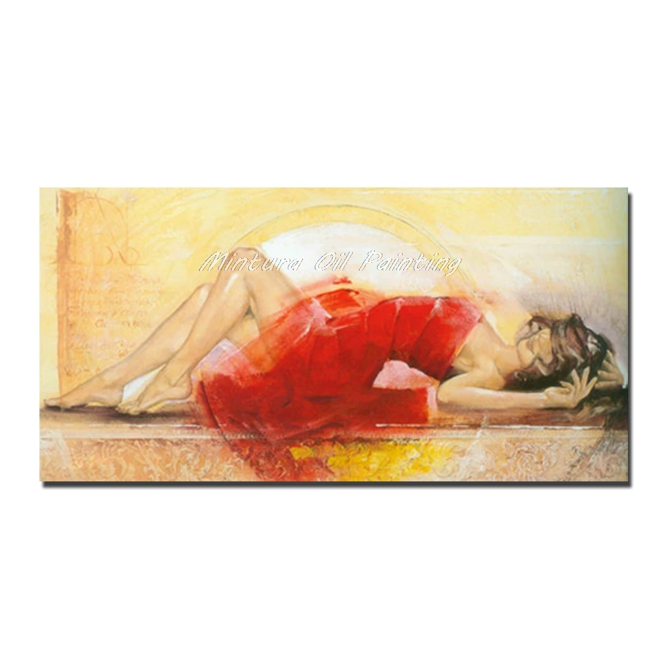 

Hand Made Modern Figure Oil Painting On Canvas Wall Art For Living Room Decor Gift Icture Hand Painted Canvas Paintings