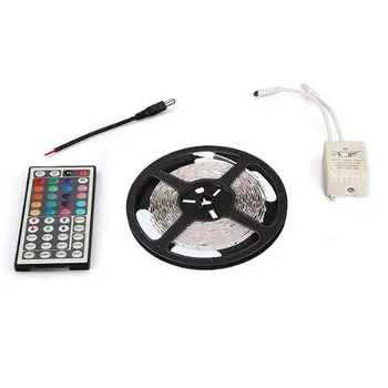 

5M 5050 SMD 150 LED Strip ribbon bar RGB + 44 remote control button, without outlet