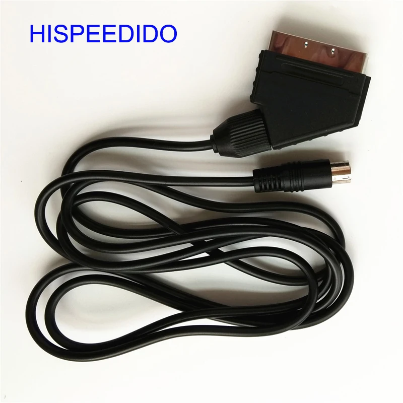 HISPEEDIDO 50pcs/lot 1.8m RGB Scart Cable for Sega Mega Drive 2 MD2 RGB