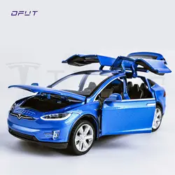 Новый 1:32 Тесла модель X сплава модели автомобиля Diecasts и Игрушки транспортные средства игрушечных автомобилей Бесплатная доставка Детские