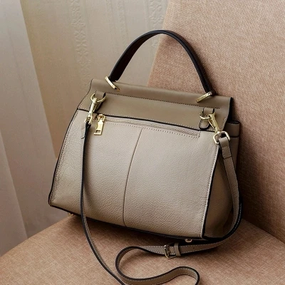 NEW Genuine Leather Bag Ladies Handbag Women Shoulder Bag Women Messenger Bag Female Crossbody Bag Tote Tablets Big 2019