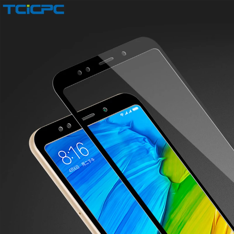 

TCICPC For Xiaomi Redmi 5 Plus Tempered Glass 9H HD Clear Full Cover Protective Glass For Redmi 5 Plus Protector Screen Film